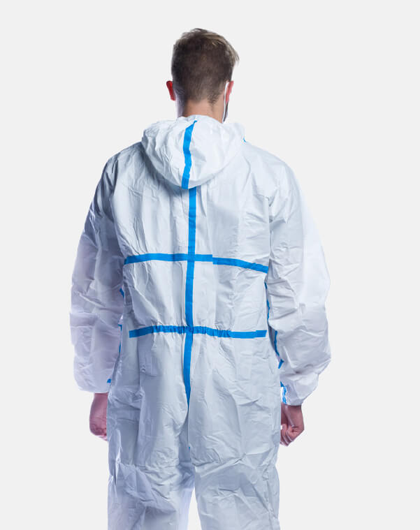 Disposable Protective Coveralls - Back View